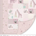 Pink Double Lush Velvet 58/60" Pink Safari Stargazing
