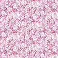 Pink Floral Daphne 44"/45" Cotton Fabric Per Yard