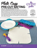 Plate Cozy Pre-Cut Batting  8ct