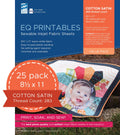 Premium Cotton Satin Inkjet Fabric 25 Sheets per pack