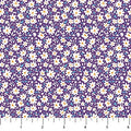 Purple Daisies Pocket Posies Cotton 44"/45" Fabric Per Yard