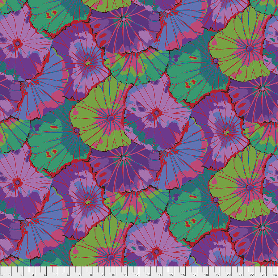 FS Kaffe Fassett February 2021 Lotus Leaf Wide Back Purple