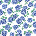 SF Blue Bonnet Cottage Rose Lane Yorkshire Quilting Cuddle