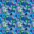 SF Blue Wanderlust Florals Quilting Cuddle