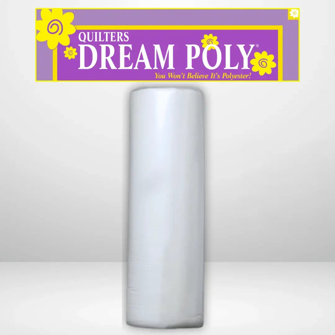 Quilters Dream Deluxe White Poly Batting King Roll - 120" x 25 yards