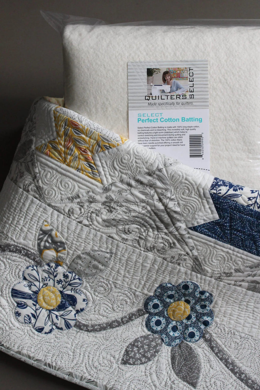 Quilters Select Perfect Cotton Batting 93" x 100" - Full  Cut