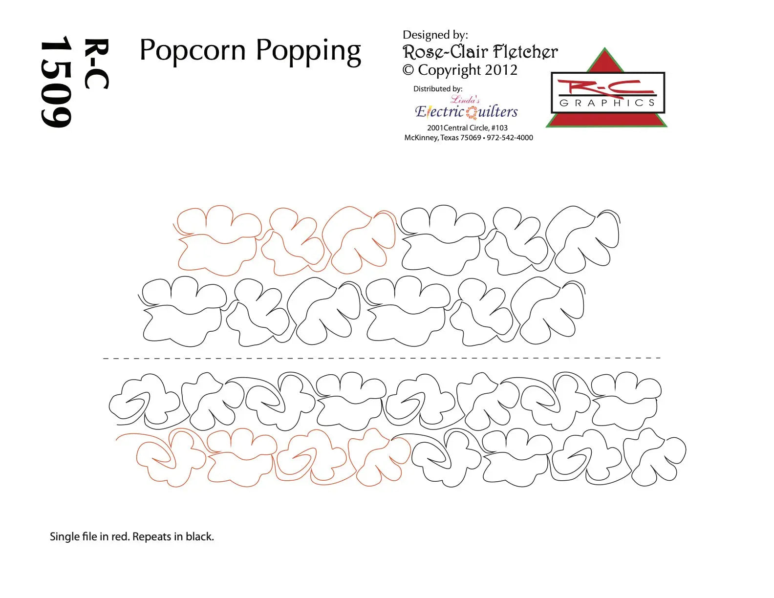 1509 Popcorn Popping Pantograph by Rose-Clair Fletcher