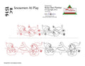 1516 Smowmen At Play Pantograph by Rose-Clair Fletcher