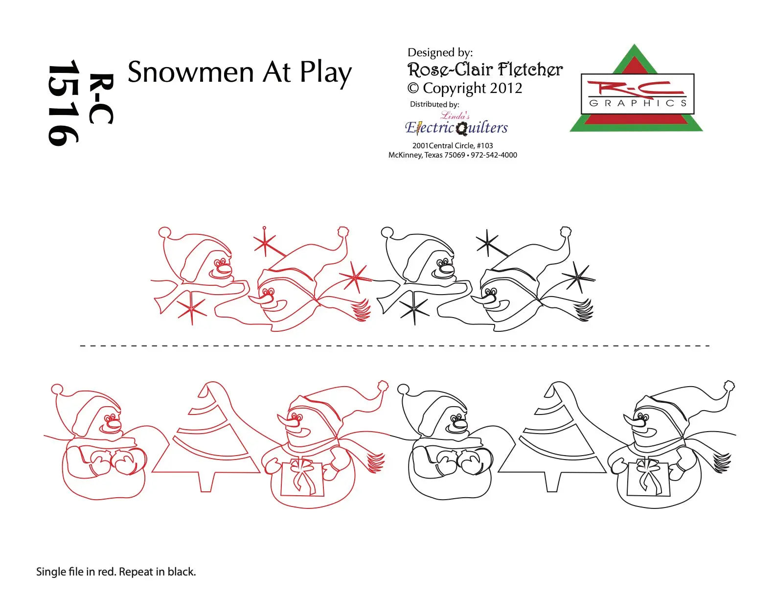 1516 Smowmen At Play Pantograph by Rose-Clair Fletcher