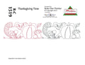 1519 Thanksgiving Time Pantograph by Rose-Clair Fletcher