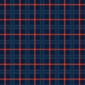 Blue Primo Plaids: Americana Navy Cotton Flannel 44"/45" Fabric Per Yard