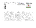 1535 Penguins At Play Pantograph by Rose-Clair Fletcher