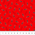 Red Bottle Toss Coca-Cola Cotton 44"/45" Fabric Per Yard