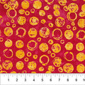 Red Bubble Celebration Cotton 44”/45” Fabric Per Yard
