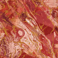 Red Marbled Earth Cotton 44”/45" Fabric Per Yard
