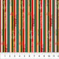 Red Multi Strips Coca-Cola Cotton 44"/45" Fabric Per Yard