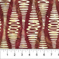 Red Ripple Stripe Abstract Bubble Pop 83702-26 Cotton 44”/45” Fabric Per Yard