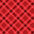 Red Scarlet Plaid Cotton Wideback Fabric per yard