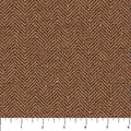 Rust Chevron Haberdashery Flannel Fabric per Yard