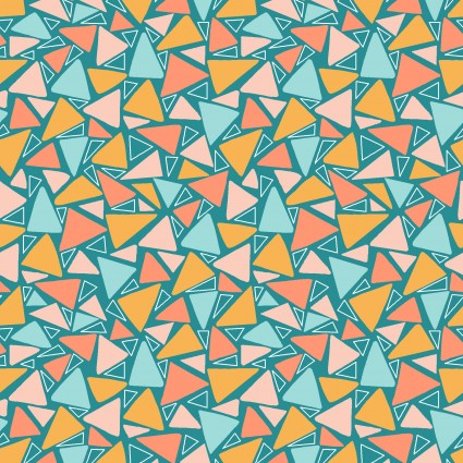 SE Welcome To Our Neighborwood Triangles Teal