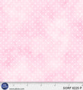 Sorbet Flannel Pink Pin Dot Cotton 44" / 45" Fabric per yard