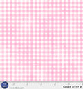 Sorbet Flannel Pink Gingham Cotton 44" / 45" Fabric per yard