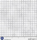 Sorbet Flannel Grey Gingham Cotton 44" / 45" Fabric per yard