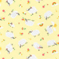 RK Sheep Quilting Cotton Yellow
