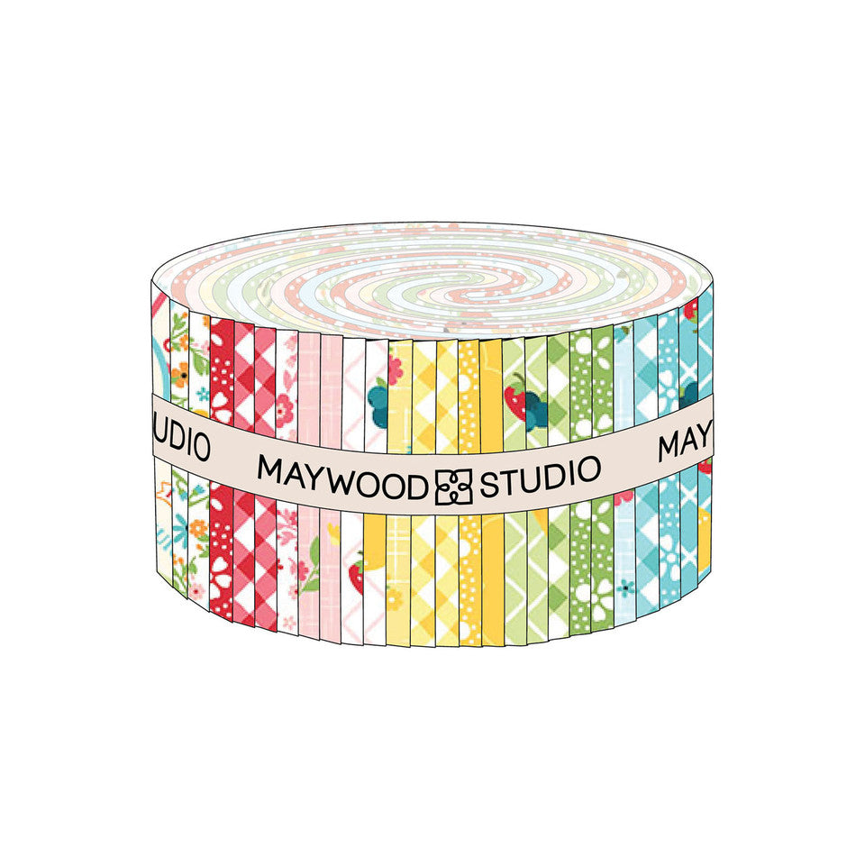 Sippin' On Sunshine 2.5" Strips 40 pcs - 100% Cotton