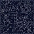 Sashiko Cloth Kaleidoscope