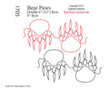 1705 Bear Paws Combo Pantograph