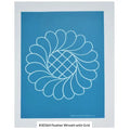 30364 Wreath with Grid Center Stencil 7 1/2"