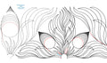 274 Triangle Fern Petals Pantograph by Linda V. Taylor
