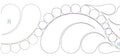 275 Scalloped Feather Border With Pearls Pantograph by Linda V. Taylor