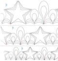 281 Star Borders Pantograph by Linda V. Taylor