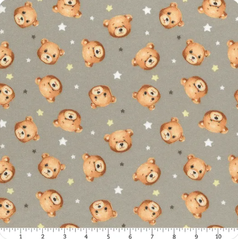 WD Flannel Gray w/ Bears Sweet Dreams