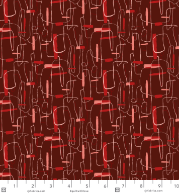 RJR Brushstrokes - Currant Red