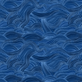 FS Dark Blue Watercolor Waves Polar Seas- Katy Tanis