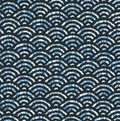 RK Navy Waves Shibori Blues Sevenberry