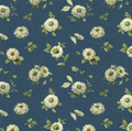 WL White Flowers on Blue Green Fields