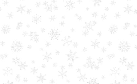 TT Snowflakes White on White