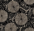 FI Rhythm & Leaves Black Large Floral