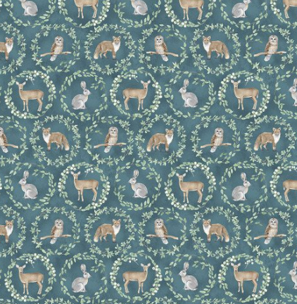 BL Jaded Forest Medallions Blue