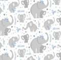 WL Safari Lullaby White Elephants