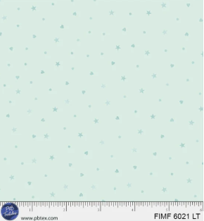 PB Baby Teal Stars First Impressions Flannel