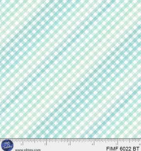PB Baby Teal Lattice First Impressions Flannel