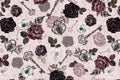 Secret Crush Black Cherry Digital Cuddle Fabric Per Yard