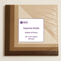 Supreme Solids - 10x10 Layers - Shades of Brown (40 Squares)