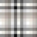 Simply Taupe Gray Plaid Cloud Cuddle Fabric per yard
