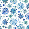 Snowy Sparkle Digital Cuddle Blue Fabric per yard